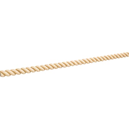 Hardware Resources Alder, 96" L, 1/2" H, Unfinished RMH12TALD